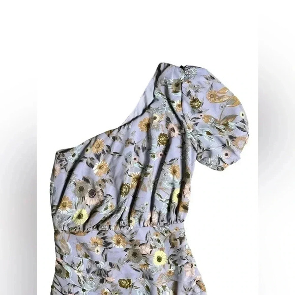ASTR the Label REVOLVE Floral One-Shoulder Ruffle Dress Small - Picture 5 of 8